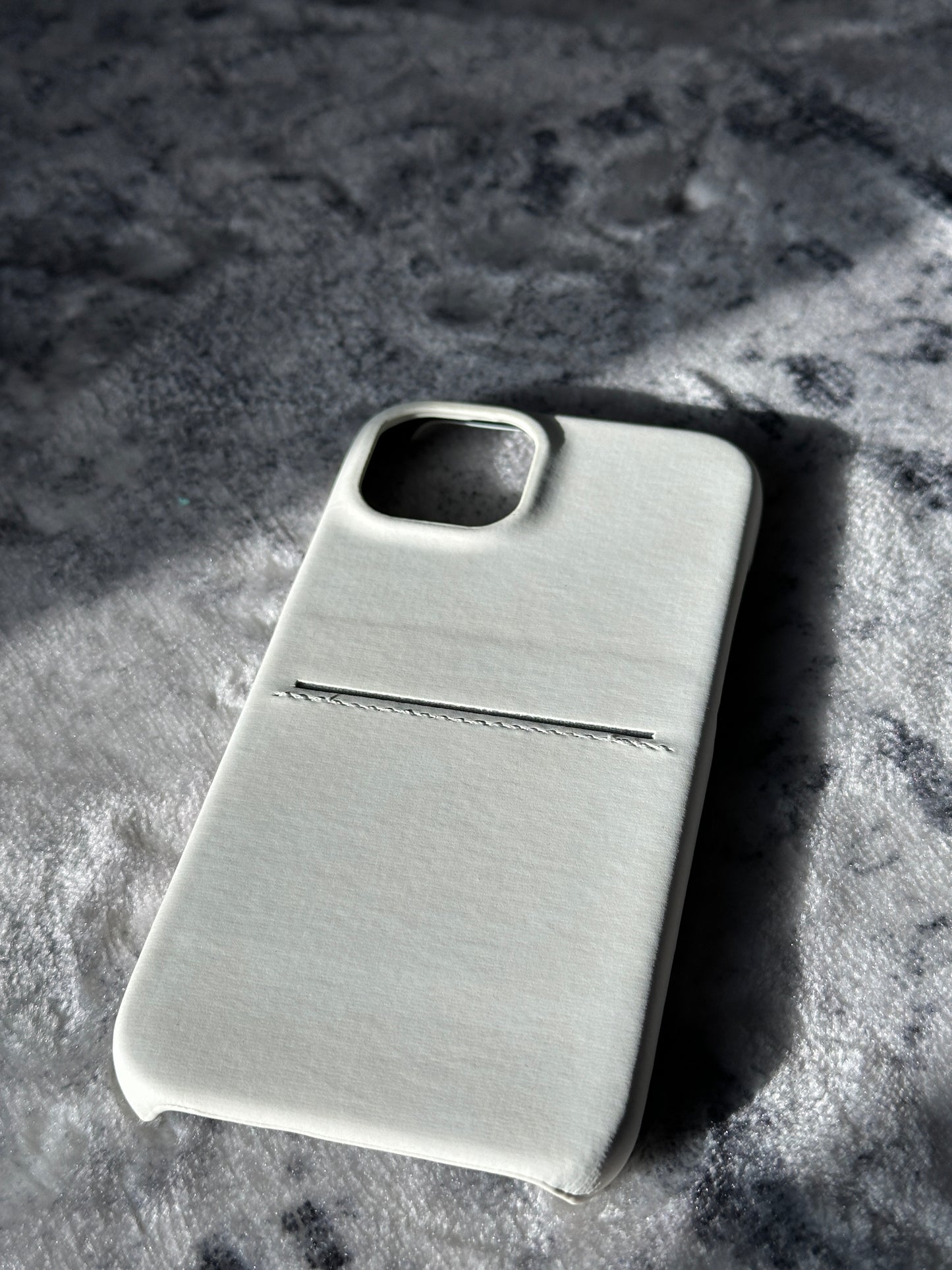 Vault Skins Executive | White Lambskin Leather iPhone Case with Card Slot